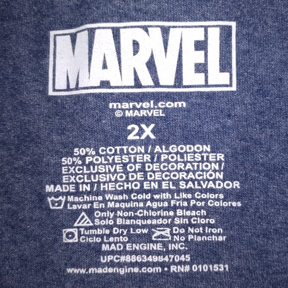 Spider-Man Marvel Retro Graphic Tee Men’s XXL Crew Neck Short Sleeve - Picture 2 of 11